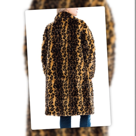 Cozy Leopard / Cheetah / Animal Print Teddy Coat - Picture 6 of 10